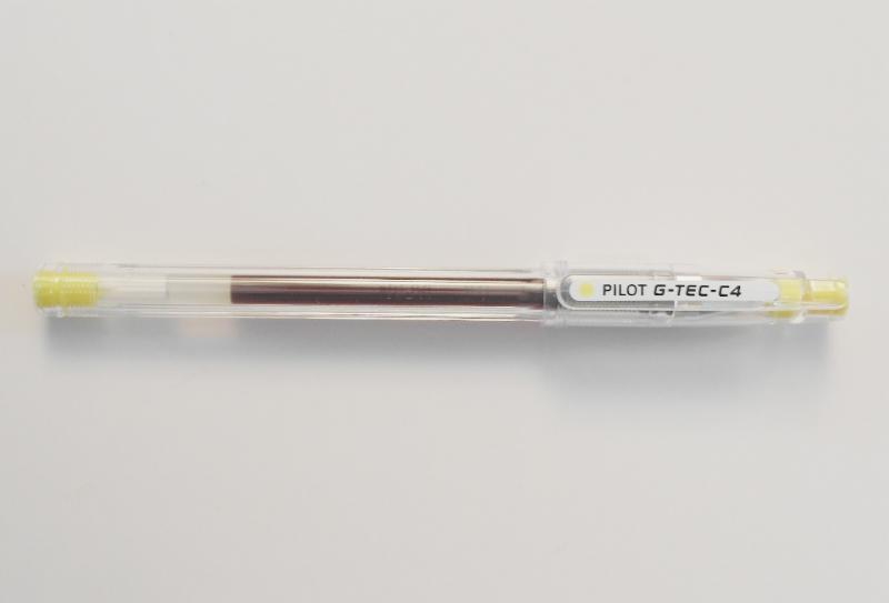 Kulspetspenna Pilot G-Tec-C4 BL-GC4-Y 0,4mm Gul 1/fp