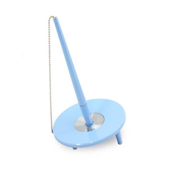 Kulspetspenna med ställ Ballograf Epoca Bank DeskSet Babyblå (med kedja)