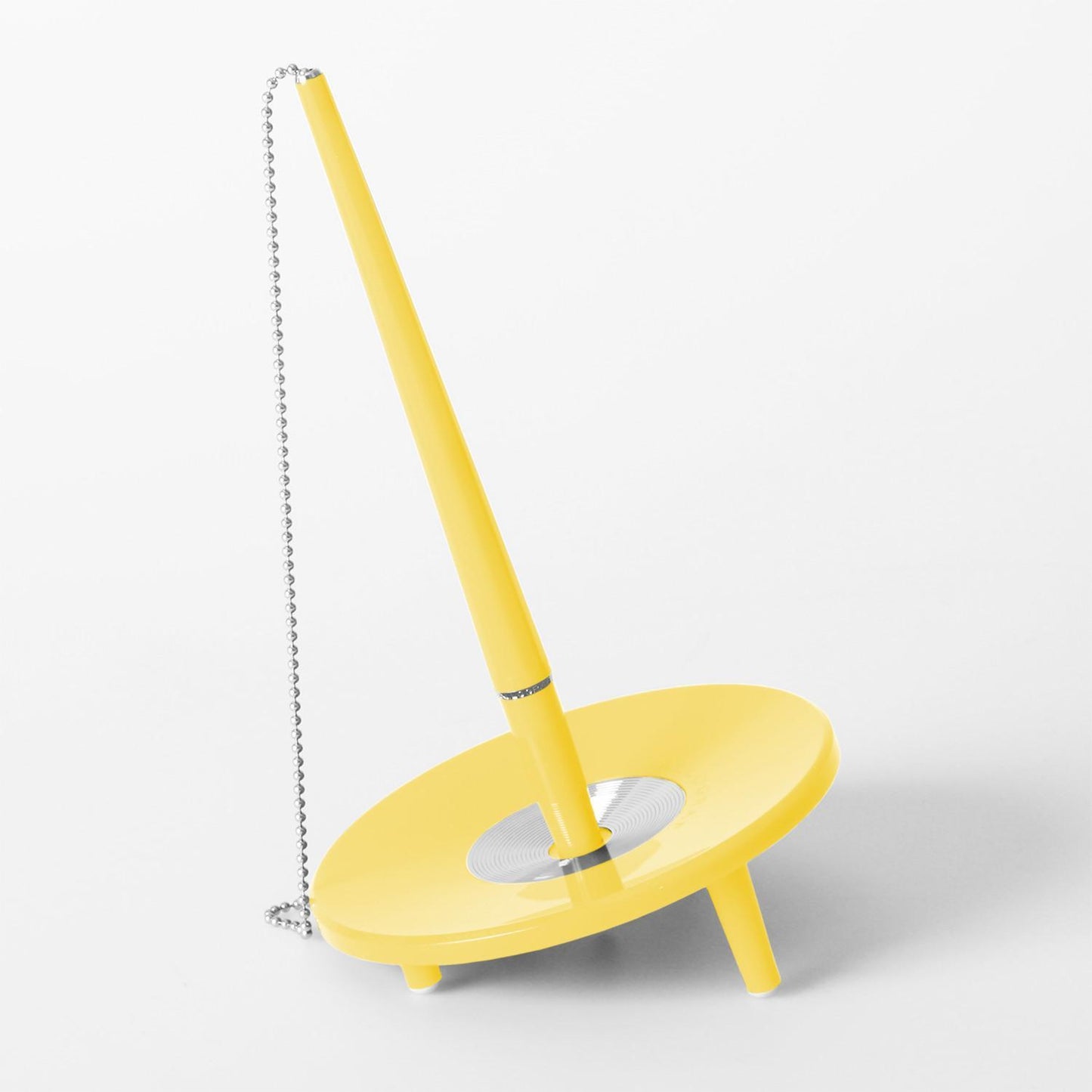 Kulspetspenna med ställ Ballograf Epoca Bank DeskSet Gul (med kedja)