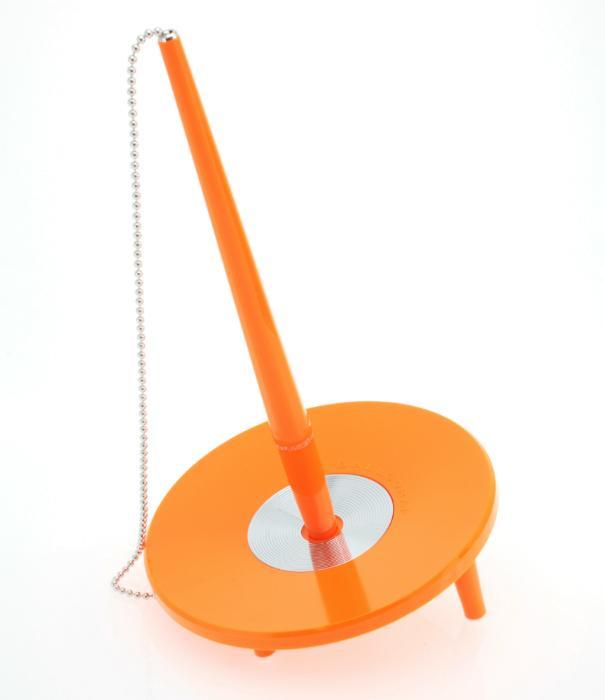 Kulspetspenna med ställ Ballograf Epoca Bank DeskSet Orange (med kedja)