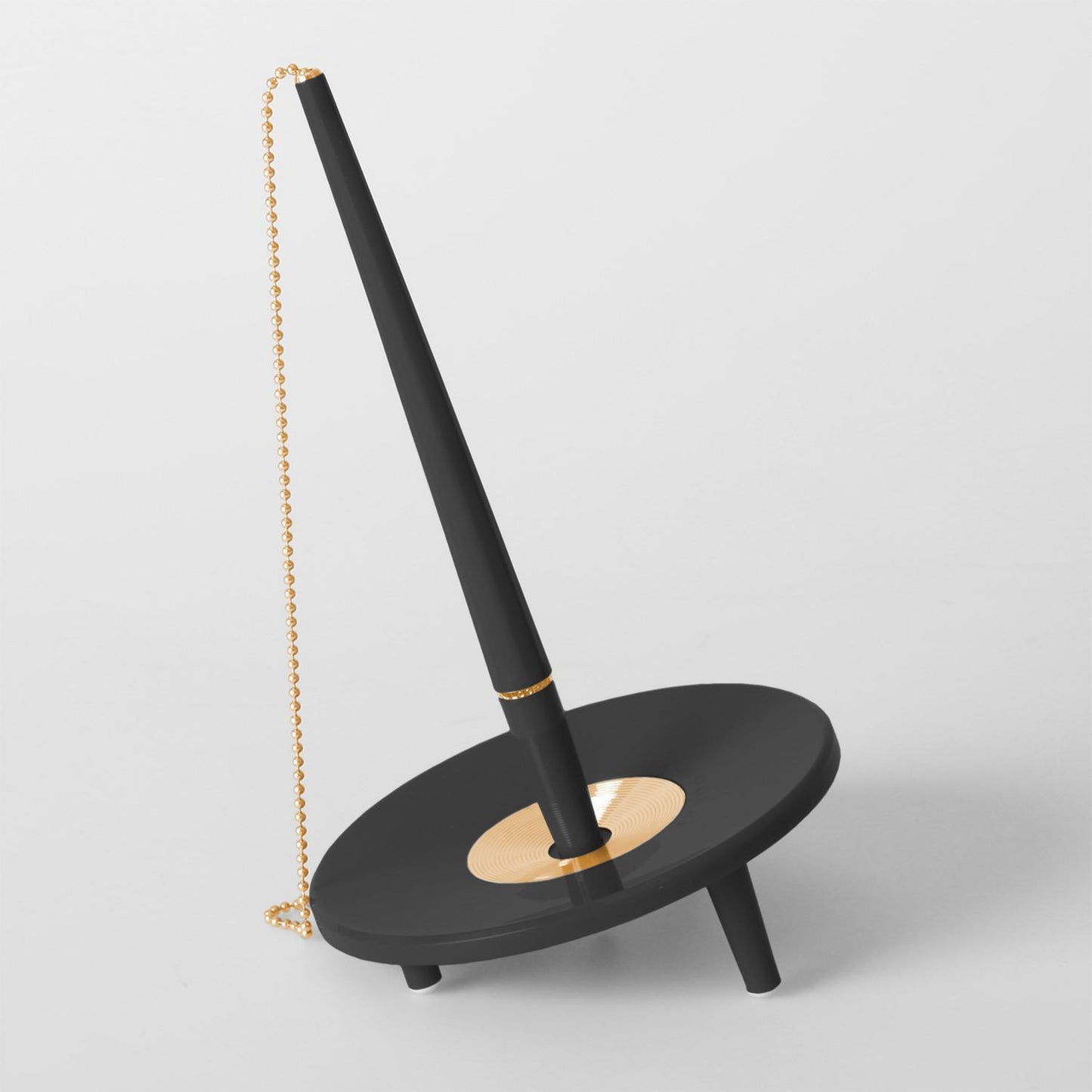 Kulspetspenna med ställ Ballograf Epoca Bank DeskSet Svart/Guld (med kedja)