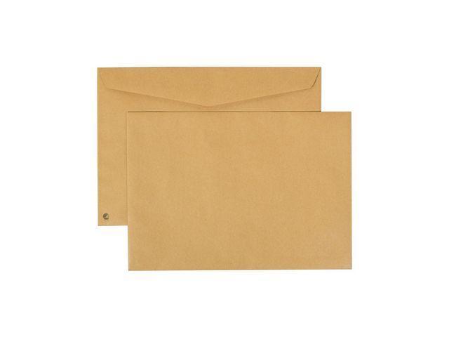 Kuvert C4 (229x324mm) Brun 90g, fukthäftande, 50 kuvert/fp