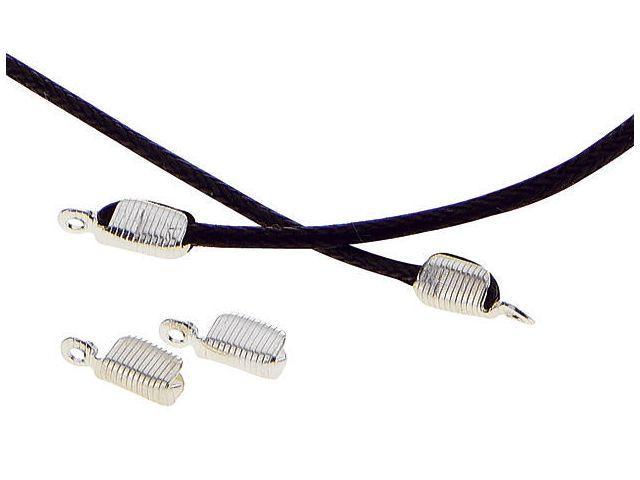 Läderlås / Ändklämma till smycken 100 st/fp