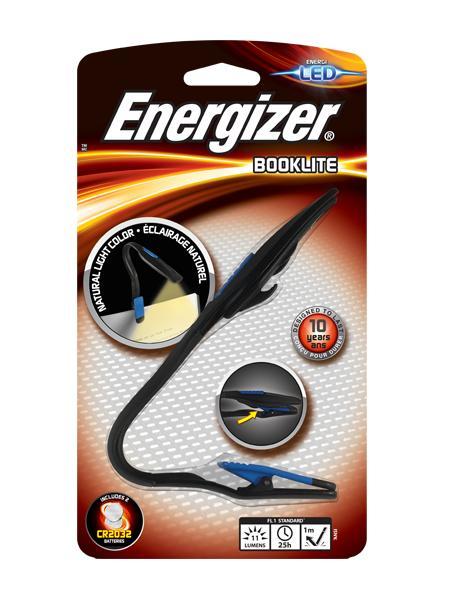 Läslampa/Boklampa LED Energizer Clip Book Light Booklite, Svart