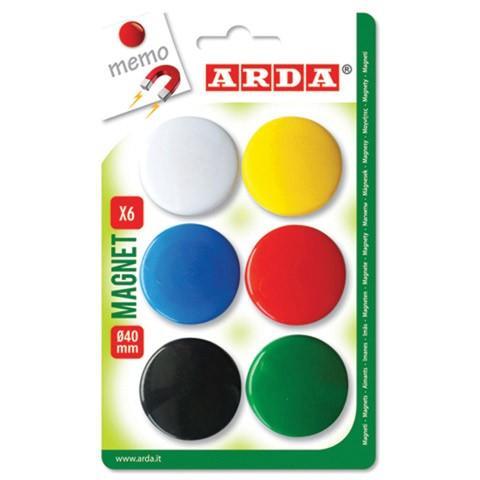 Magneter 30mm Blandade/Sorterade färger 6/fp