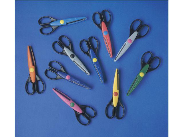 Mönstersaxar/dekorsaxar, 16cm, 10 olika mönster/fp