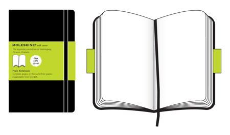 Moleskine Soft Cover Plain Notebook Large, olinjerad 13x21cm