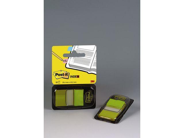 Märkflik Post-it Index 1/1" (25,4x43,2mm) 680-5, Gul, 50 flikar/fp