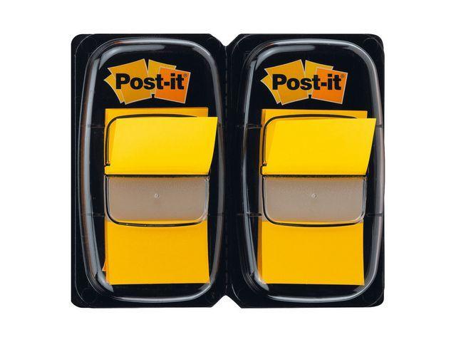 Märkflik Post-it Index 1/1" (25,4x43,2mm) 680-Y2EU, Gul, dubbelpack, 2x50 flikar/fp