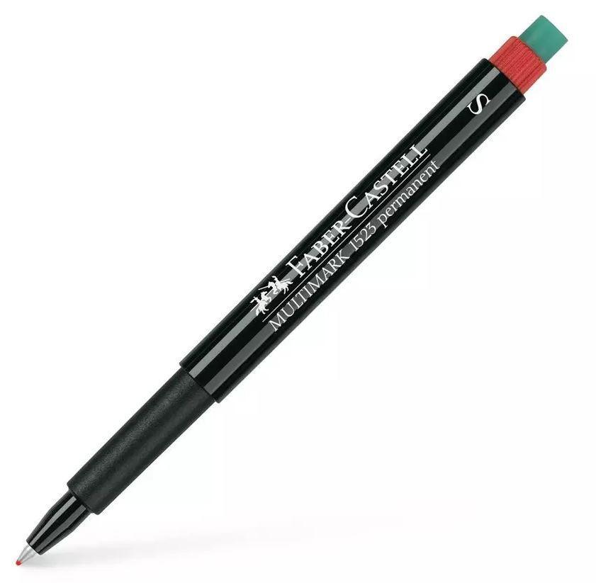 Märkpenna Faber-Castell Multimark 1523 permanent Superfine, 8 färger/fp