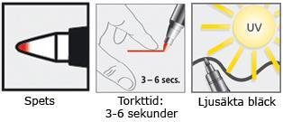 Märkpenna Lumocolor Permanent Special 319 M-9, 1,0mm Svart 1/fp
