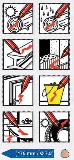 Märkpenna, universalmärkpenna, Lyra Plast-O-Mark (1920199), 12 pennor/fp