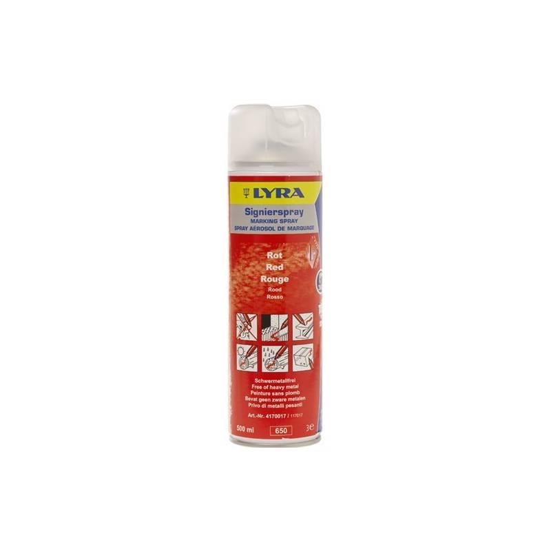 Märkspray/Signalspray/Sprayfärg Lyra Profi 4180, 500ml, Röd