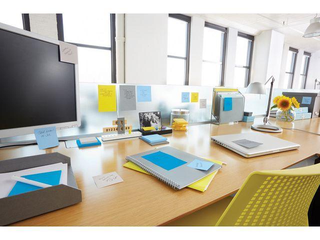 Notisblock Post-it Notes (2028-B), Kub, 76x76mm Blå/Vit (450 ark)