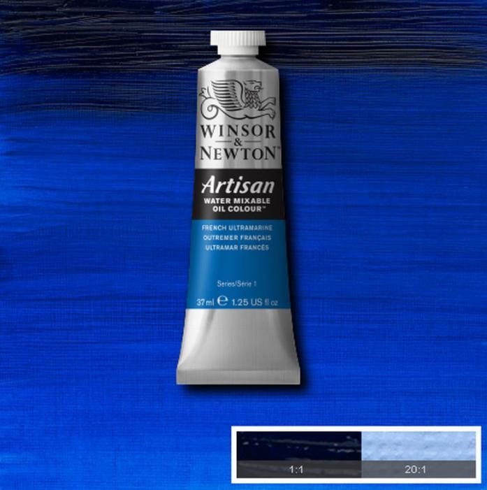 Oljefärg (vattenlöslig) Artisan studioset, 10 basfärger x 37 ml + 2 penslar + 1 linolja