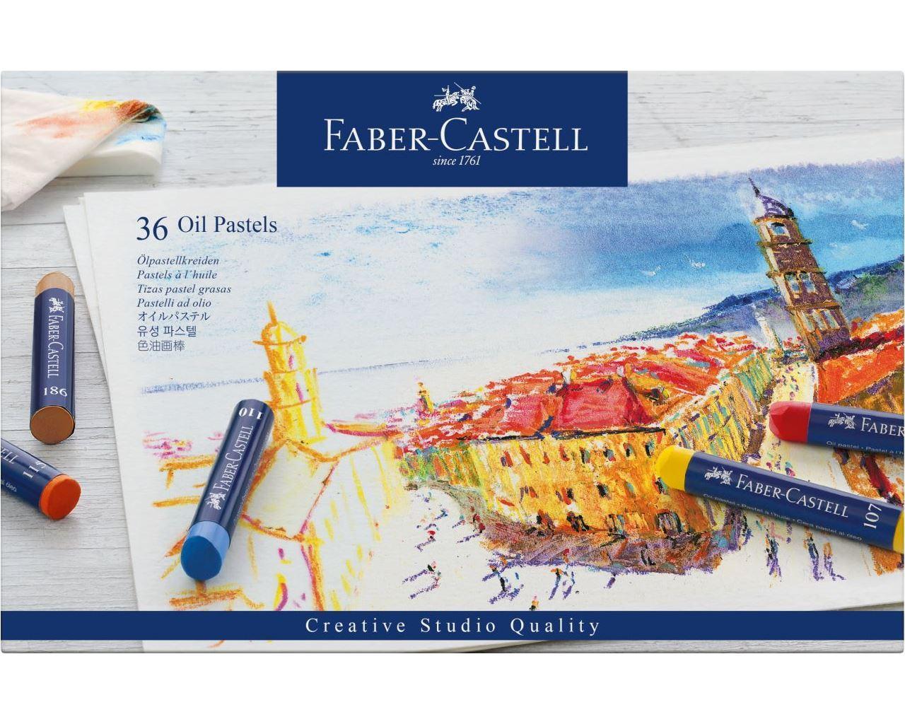 Oljepastellkritor Faber-Castell Creative Studio, 36 färger/fp