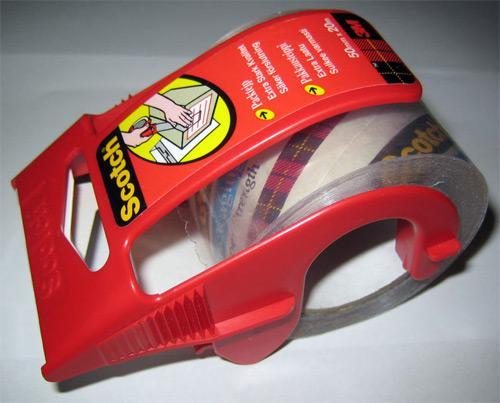 Packtejp Scotch E5020D 48mm x 20,3m, med hållare Transparent 1/fp