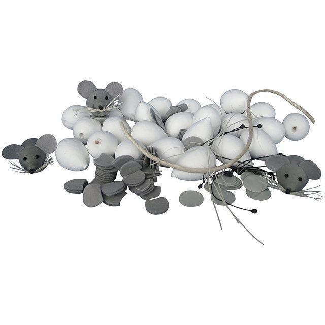 Pappägg, Vit, 3 storlekar, 150/fp (50 st 22x30mm, 50 st 28x40mm, 50 st 40x50mm) (till påskpyssel/julpyssel)