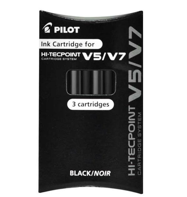 REFILL Patron Pilot BXS-IC-B-S3 Hi-Tecpoint V5/V7 refillable Svart 3/fp