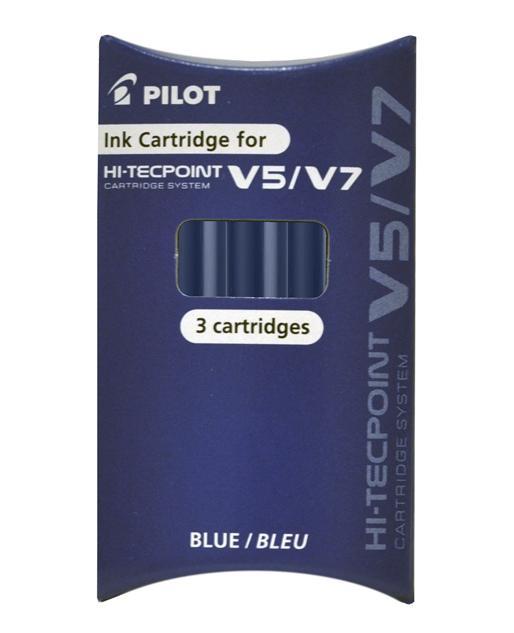REFILL Patron Pilot BXS-IC-L-S3 Hi-Tecpoint V5/V7 refillable Blå 3/fp