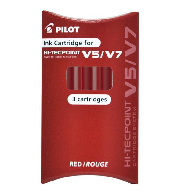 REFILL Patron Pilot BXS-IC-R-S3 Hi-Tecpoint V5/V7 refillable Röd 3/fp