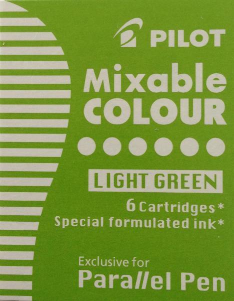 Patron Pilot Parallel Pen Mixable Colour IC-P3-S6-LG till Pilot Parallel pen Ljusgrön 6/ask