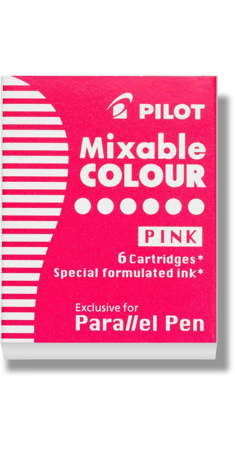 Patron Pilot Parallel Pen Mixable Colour IC-P3-S6-P till Pilot Parallel pen Rosa 6/ask