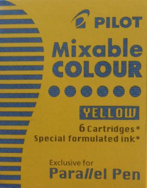 Patron Pilot Parallel Pen Mixable Colour IC-P3-S6-Y till Pilot Parallel pen Gul 6/ask