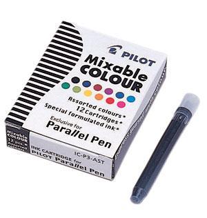 Patron Pilot Pilot Parallel Pen Mixable Colour IC-P3-AST till Pilot Parallel pen 12 färger/ask