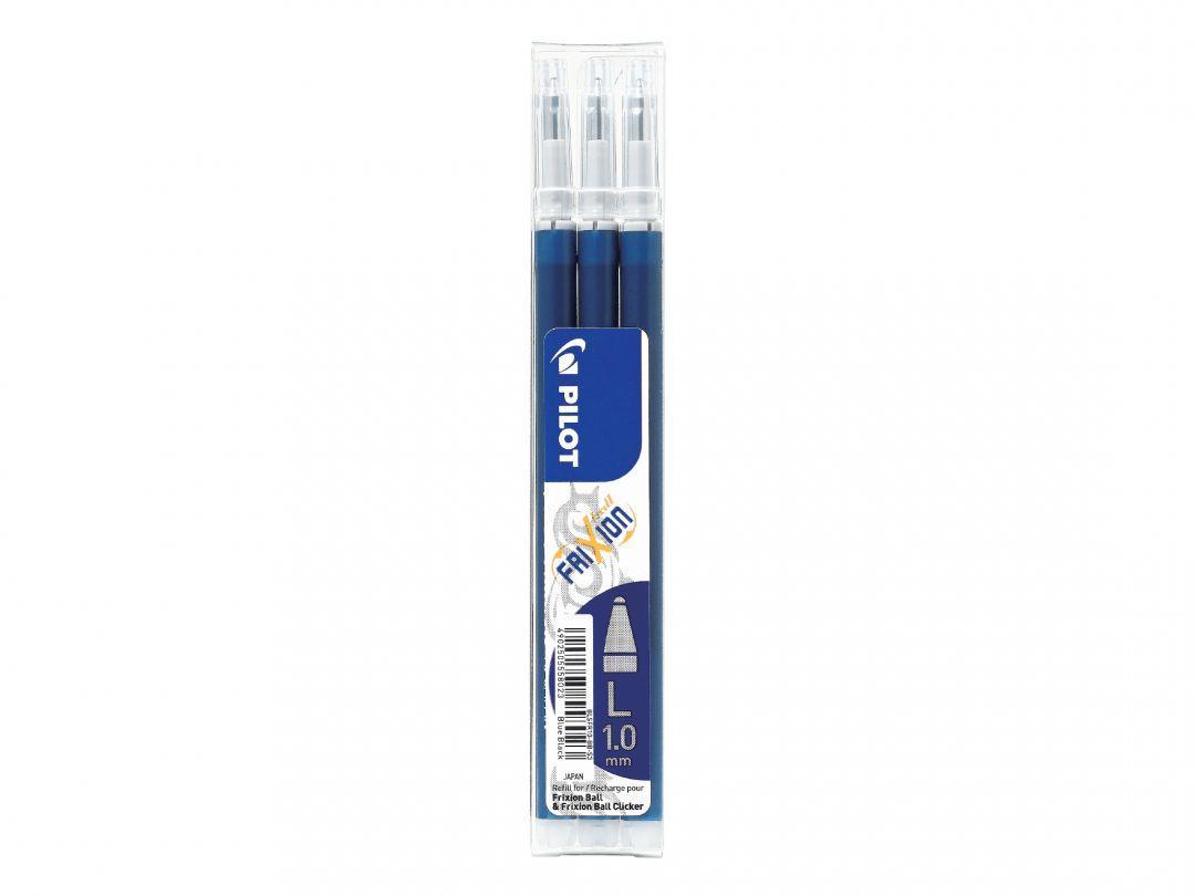 Patron/Refill BLS-FR10-BB-S3 Bred (L) 1,0mm till Pilot Frixion Ball, BlåSvart 3/fp