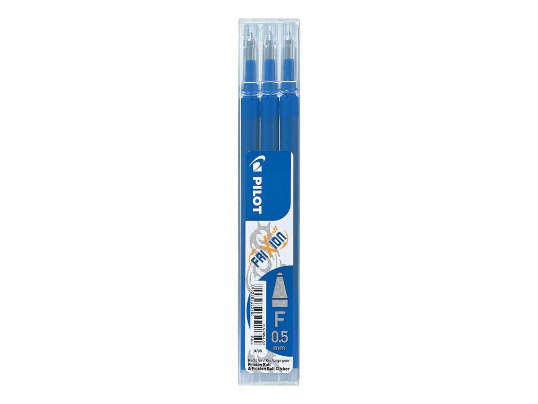 Patron/Refill BLS-FR5 Fine (F) 0,5mm till Pilot Frixion Ball, Blå 3/fp