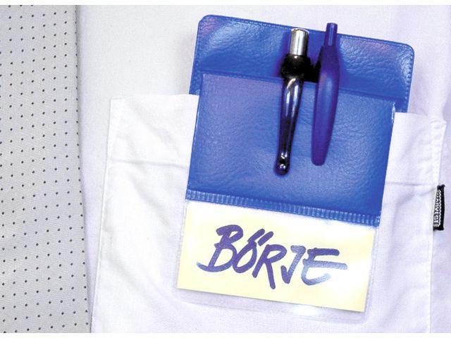 Pennficka/Rockskyddsfodral för pennor, 85x150mm, Blå, 25/fp