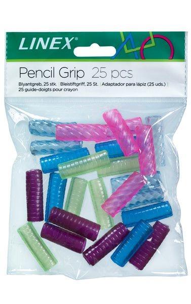 Penngrepp/Pennförtjockare Linex till blyertspennor för mjukt ergonomiskt grepp 25/fp