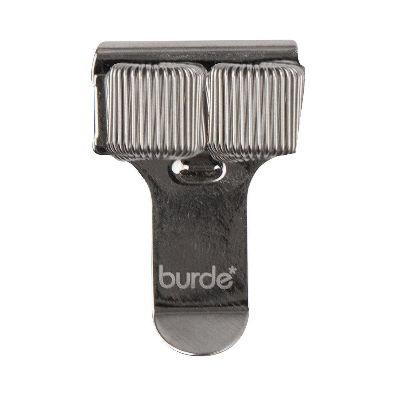 Pennhållare Burde för 2 st pennor för fastsättning i ficka mm, Silver