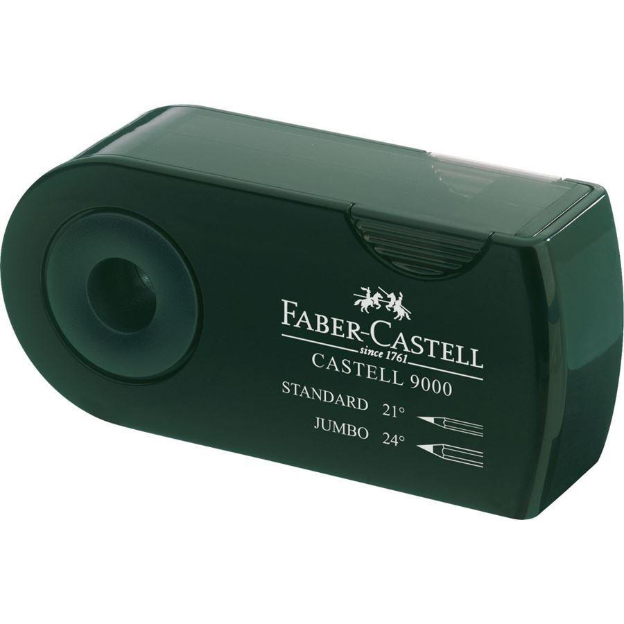 Pennvässare Faber-Castell 9000 twin sharpening box (titankniv) dubbel Grön