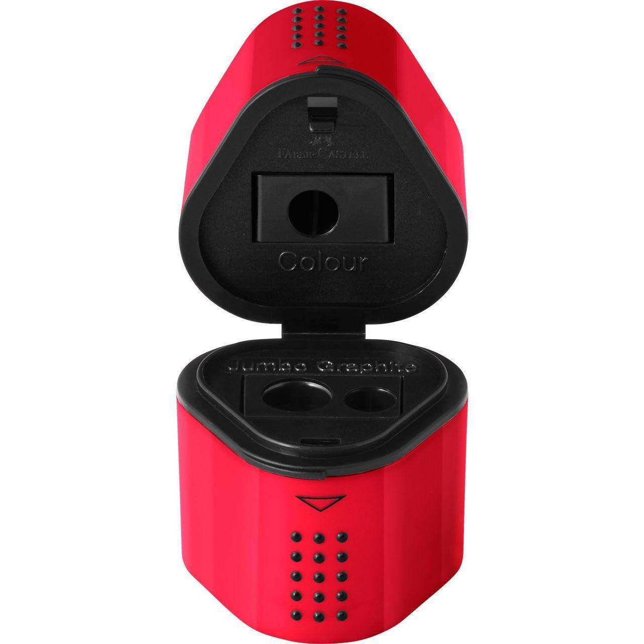 Pennvässare / Pennformerare Faber-Castell Grip Trio Röd