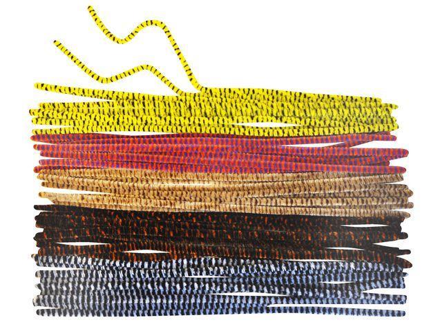 Piprensare 30cm, Ø 6mm, djurmönstrade/randiga, 50/fp