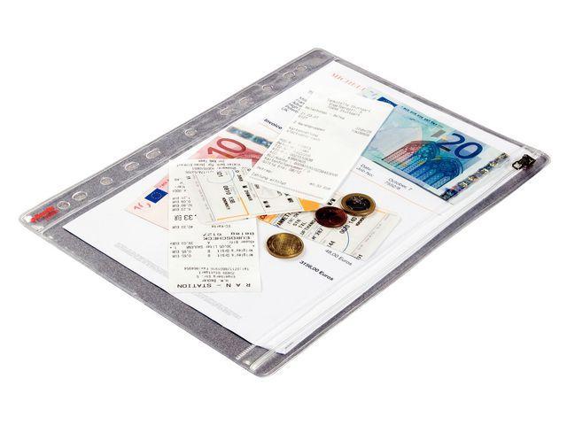 Plastfickor/Plastficka med blixtlås, blixtlåsficka, Esselte (411200), A4 (210x297mm) 5/fp