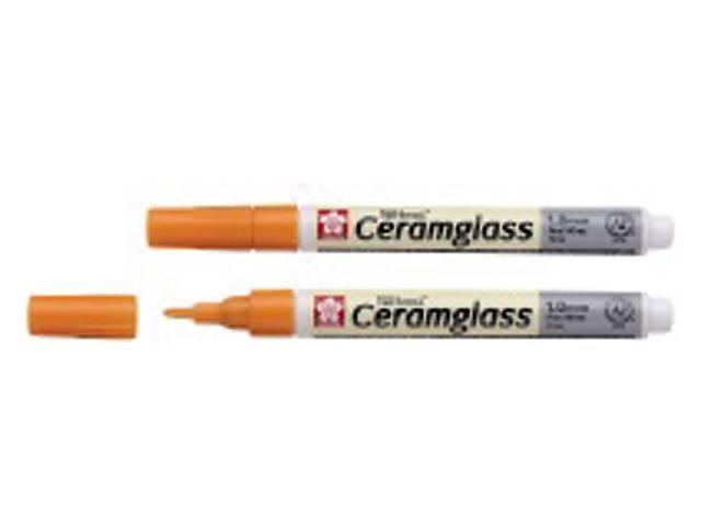 Porslinsmålningspenna Sakura Pen-Touch Ceramglass F 1,0 Orange