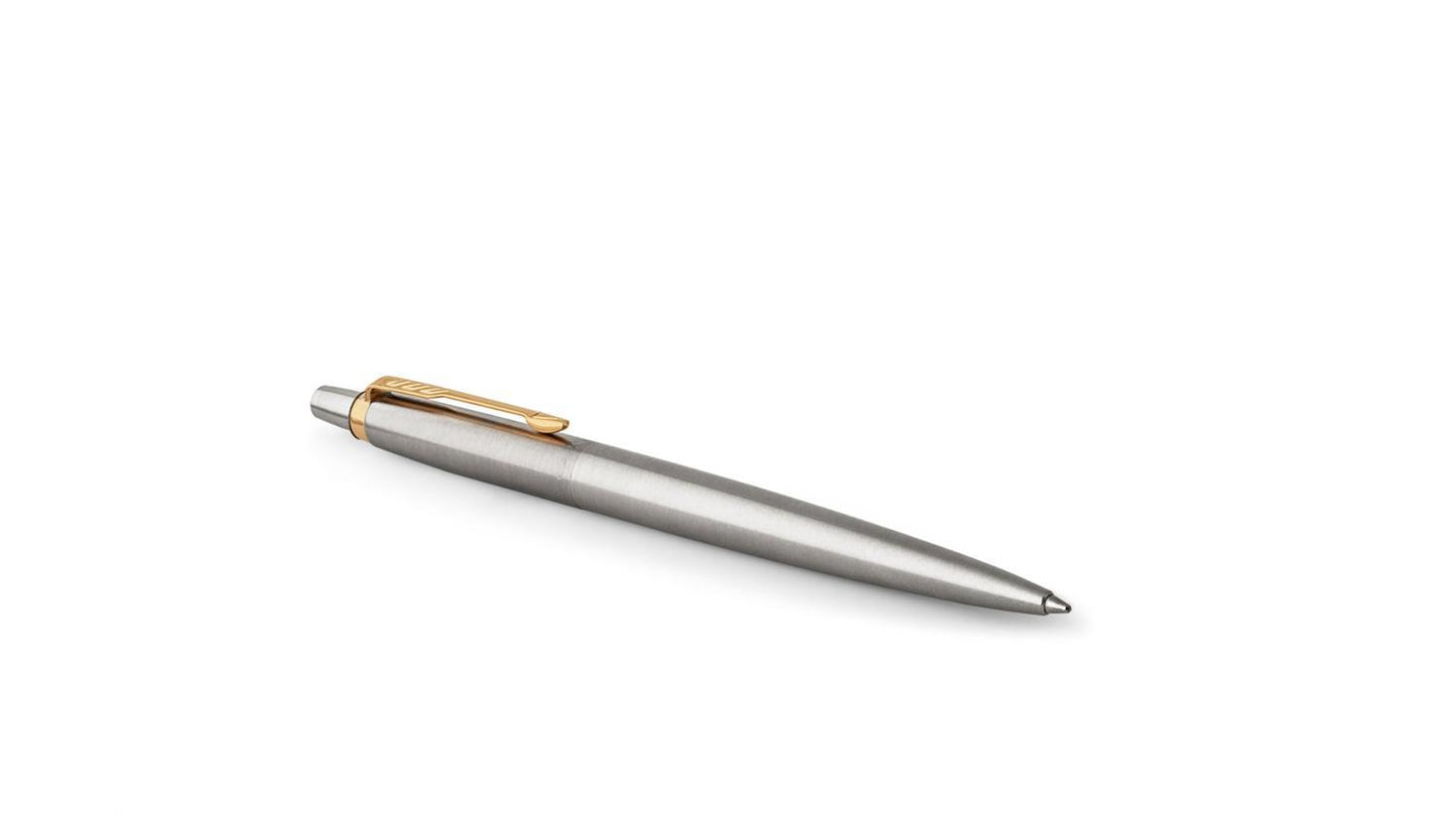 Presentset Parker Jotter Steel/Gold Kulpenna + Reservoarpenna, Steel/Gold (Presentförpackning)
