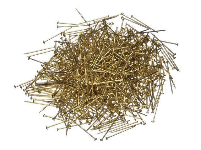 Pärlnålar, mässing, 16mm, 700/fp