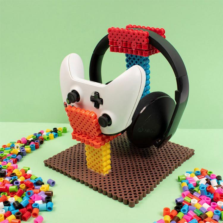 Pärlset, strykpärlor, I'm green, bioplast, XL-rörpärlor, Ø 9mm, 5000 rörpärlor/fp