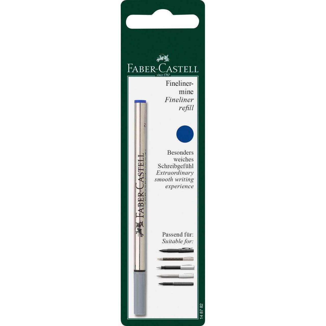 REFILL Patron Faber-Castell Fineliner rollerball pen refill, Blå