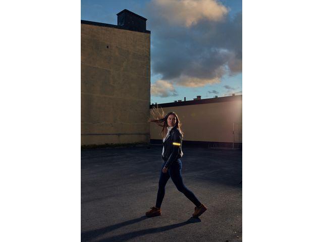 Reflexband Flash LED Light Band, upp till 300m synlighet, Rosa & Blå, 2 reflexer/fp