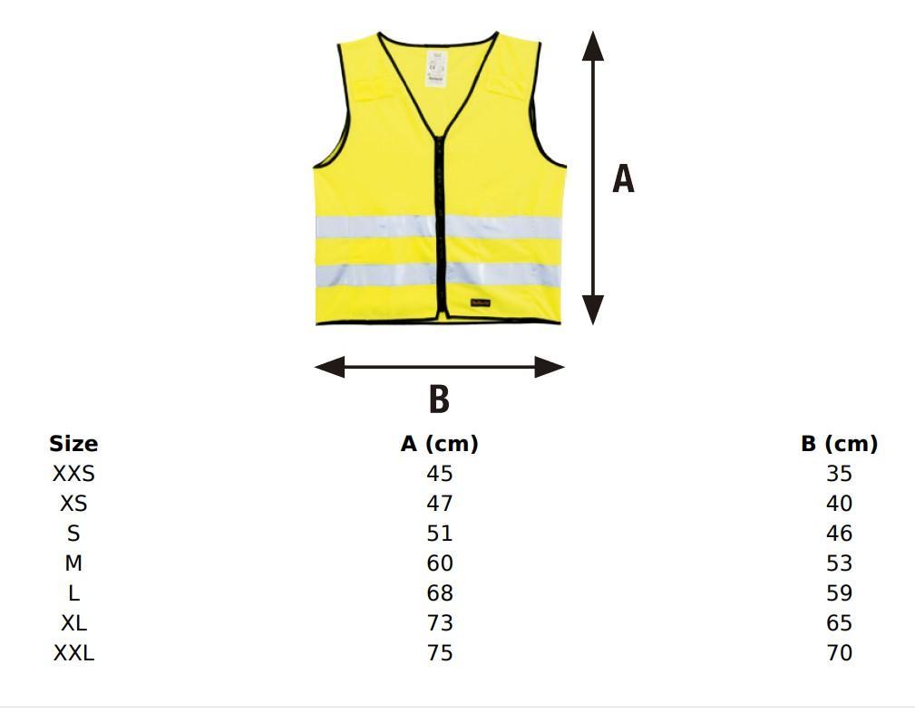Reflexväst till barn, med dragkedja, Barn, XS, 4-6 år, Grön 1/fp