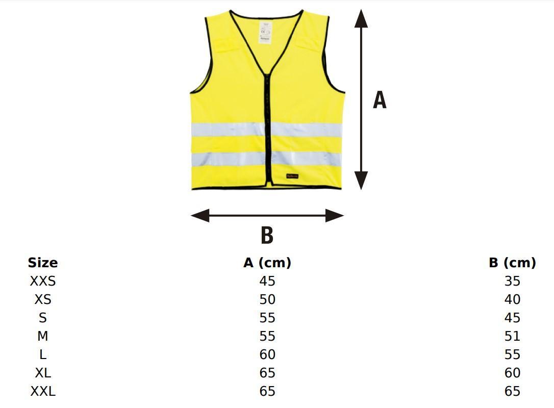 Reflexväst till barn, med kardborre & resår, Barn, XXS, 1-4 år, Grön 1/fp