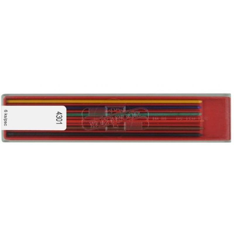 Ritstift/Färgstift Koh-I-Noor (4301 6) 2,0mm 6 färger/fp
