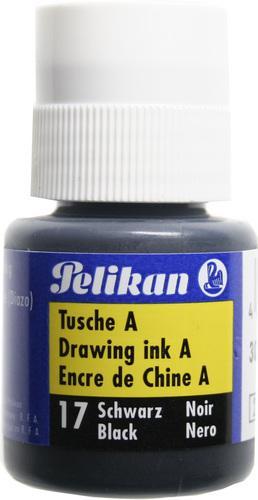 Rittusch/Tusch Pelikan A plastflaska 30ml Svart