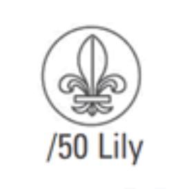 Sigillset J.Herbin Lily/Fleur De Lys, 1 st sigillstämpel + 2 st sigillack, Röd/Vit