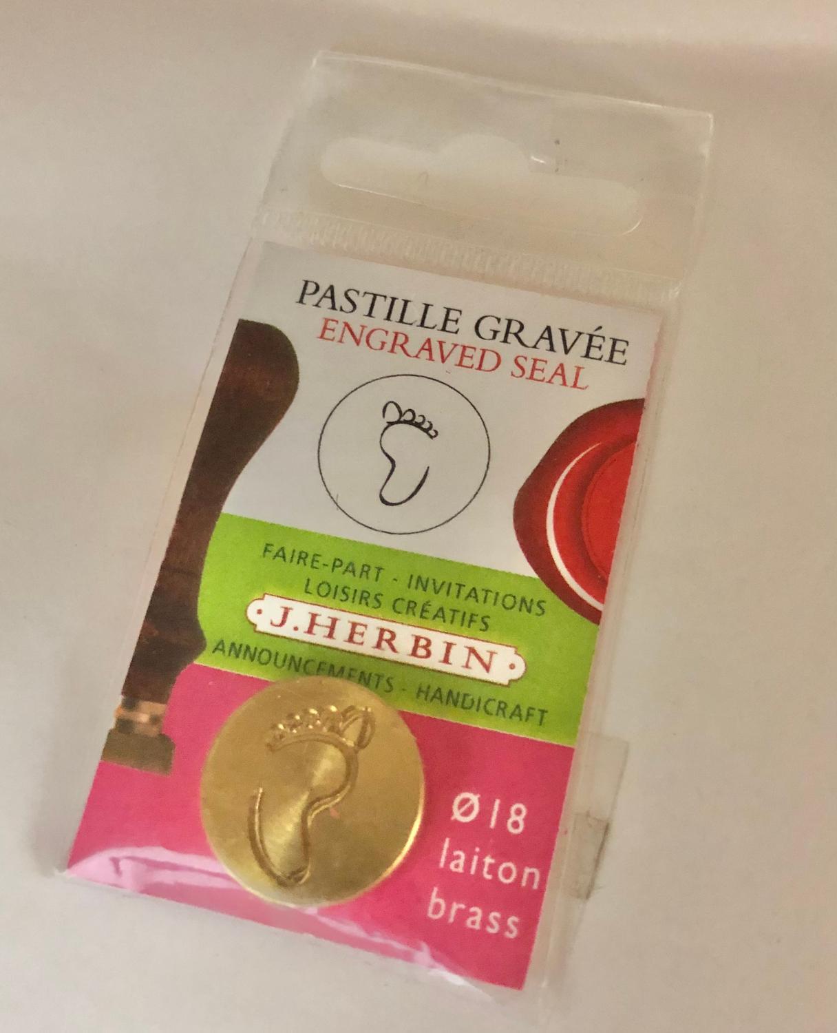 Sigillstämpel J.Herbin, Fot (Baby Foot, H403/62)